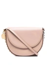 Stella Mccartney Chain-trimmed Shoulder Bag In Pink