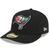 New Era Black Tampa Bay Buccaneers 2023 Nfl Crucial Catch Low Profile 59fifty Fitted Hat In Black