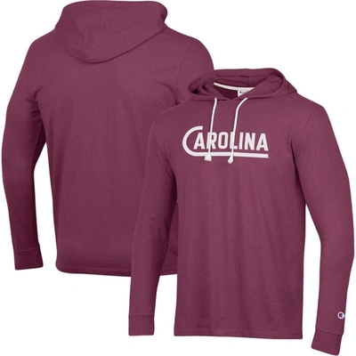 Champion Garnet South Carolina Gamecocks Vintage Long Sleeve Hoodie T-shirt