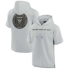 Fanatics Signature Unisex  Gray Inter Miami Cf Super Soft Fleece Short Sleeve Pullover Hoodie In Gray