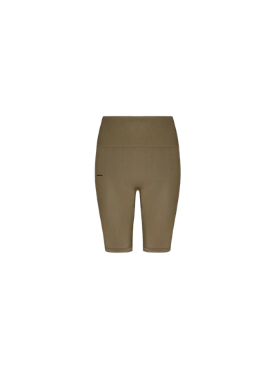 Pangaia Women's Plant-stretch Compressive Cycle Shorts — Soil Brown