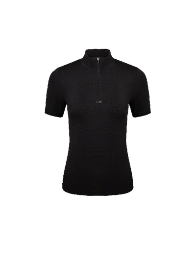 Pangaia Women's Plant-stretch Zipped Top — Black