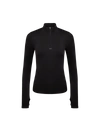 Pangaia Quarter-zip Performance Sweatshirt In Black