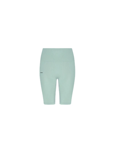 Pangaia Women's Plant-stretch Compressive Cycle Shorts — Eucalyptus Blue