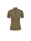 Pangaia Women's Plant-stretch Zipped Top — Soil Brown In Soil Brown