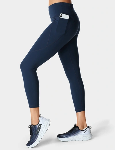 Sweaty Betty Power 7/8 Workout Stretch-jersey Leggings In Blue