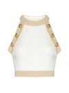 Balmain Top In Naturel Or