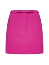 Blanca Vita Front Bow-detail Mini Skirt In Fuchsia