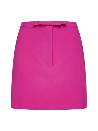 Blanca Vita Front Bow-detail Mini Skirt In Fuchsia