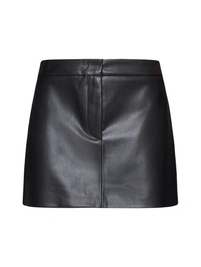Blanca Vita Low-rise Mini Skirt In Onice