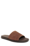 Anthony Veer Men's Miami Suede Comfort Slip On Slides In Brown