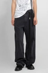 Ann Demeulemeester Man Black Jeans In Black