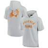 FANATICS SIGNATURE UNISEX FANATICS SIGNATURE GRAY PHOENIX SUNS ELEMENTS SUPER SOFT FLEECE SHORT SLEEVE PULLOVER HOODIE