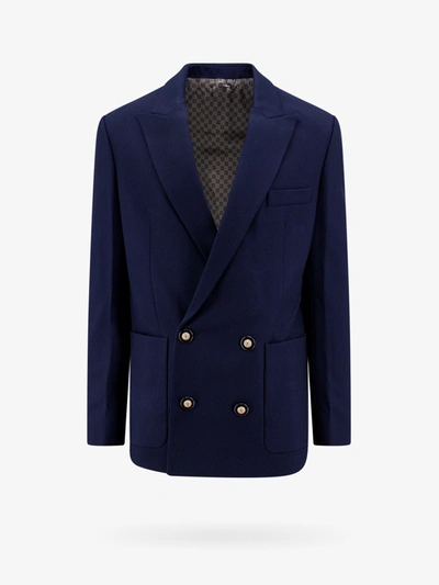 Balmain Four-buttons Blazer In Blue