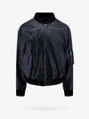 Dolce & Gabbana Leather Zip-up Bomber Jacket In Black
