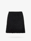 Self-portrait Knitted Mini Skirt In Black