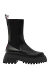 3JUIN 'TOKYO' BLACK BOOTS WITH CHUNKY PLATFORM IN LEATHER WOMAN
