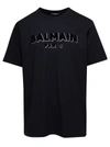 BALMAIN BALMAIN FLOCK & FOIL T-SHIRT - BULKY FIT