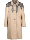 Maison Margiela Pendleton Reversible Trench Coat In Nude &amp; Neutrals
