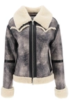 Stand Studio Gray & Off-white Lessie Faux-shearling Jacket