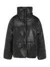 Nanushka Hide Quilted Padded Vegan Leather Jacket