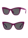 VALENTINO 54MM Studded Cat Eye Sunglasses