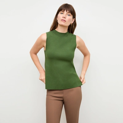 M.m.lafleur The Giulia Top - Eco 365knit In Basil