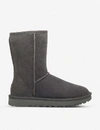 Ugg Grey Suede Ankle Boots In Gray