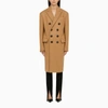 Dsquared2 Dsquared Camel Wool Blend Oversize Deana Coat In Beige