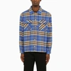 Represent Checkered Buttoned Flannel Shirt In Red
