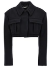 Stella Mccartney Synthetic Fibers Jacket In Black