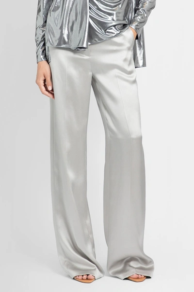 Magda Butrym Silk Wide-leg Trousers In Grey
