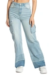 JUICY COUTURE JUICY COUTURE LOOSE '90S WIDE LEG CARGO JEANS