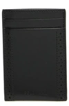 Cole Haan Brogue Card Case In Black