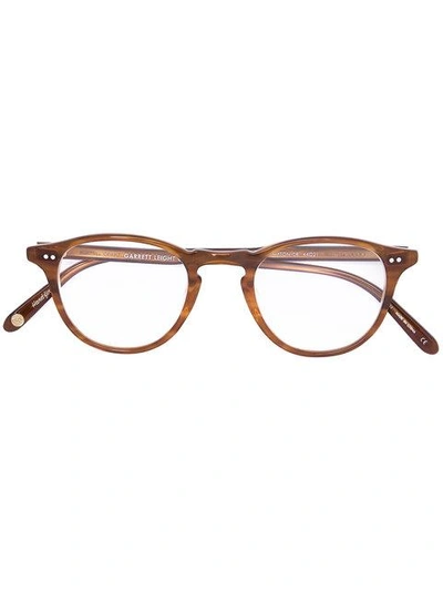 Garrett Leight Eyewear In Khaki Tortoise