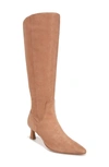 Naturalizer Deesha Womens Extra Wide Calf Suede Knee-high Boots In Cafe Brown Suede