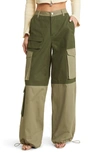 Afrm Rollins Cargo Pants In Bronze Green