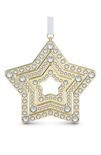 Swarovski Holiday Magic Star Ornament In Gold