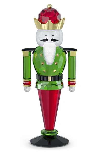 Swarovski Holiday Cheers Nutcracker Crystal Figurine In Multicolored
