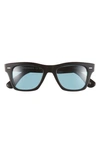 OLIVER PEOPLES 49MM POLARIZED SQUARE SUNGLASSES