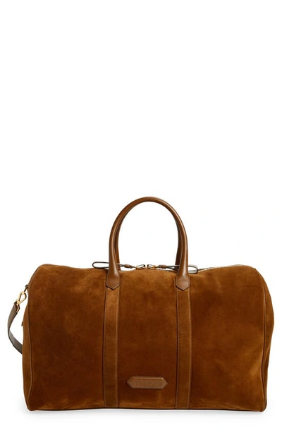 TOM FORD BUCKLEY SUEDE DUFFLE BAG