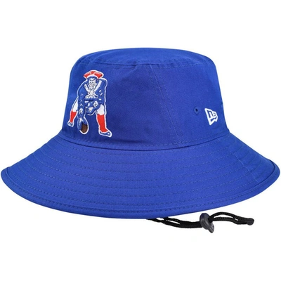 New Era Royal New England Patriots Main Bucket Hat