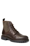 BRUNO MAGLI HUNTER STRETCH LACE-UP LEATHER BOOT