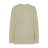 Totême Chunky Cable Knit Cream In Cream