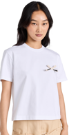 Jacquemus Le Tshirt Noeud Cotton Jersey T-shirt In White