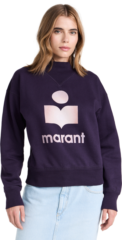 Isabel Marant Étoile Moby Sweatshirt In Dark Plum