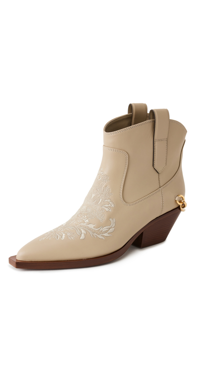 Zimmermann Duncan Low Boots 45mm In Off White