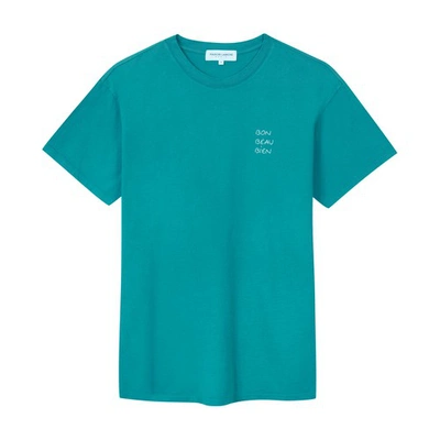 Maison Labiche Bon Beau Bien Popincourt T-shirt In Alpine_green