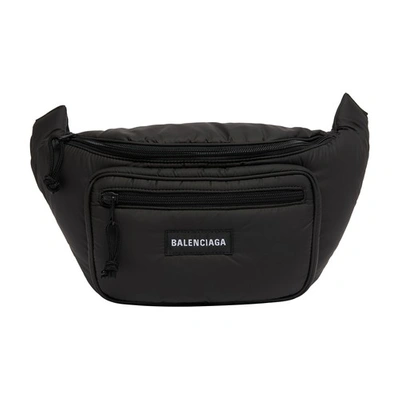 Balenciaga Men's Micro Beltpack Bracelet Keychain In Black