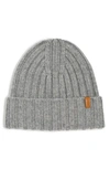 Vince Chunkky Rib Wool & Cashmere Beanie In Grey